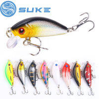 Suke 4.2g/5cm เหยื่อตกปลาลอยน้ำ Minnow เหยื่อตกปลา Swimbait Hard เหยื่อประดิษฐ์ Wobbler Bass Tackle 3D Eyes Spinner เหยื่อปลาเหยื่อคู่ Treble Hooks Spinner เหยื่อตกปลากลางแจ้งอุปกรณ์เสริม