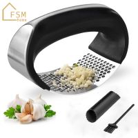 Kitchen Manual Garlic Press Stainless Steel Garlic Mincer Chopper Garlic Tools Vegetable Household Kitchen Cooking Accessories