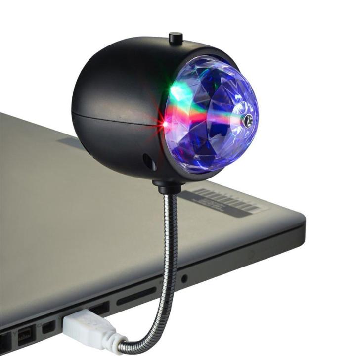 fast-delivery-dora-grants-home-store-usb-powered-4w-rgb-ลูกบอลมายากลขนาดมินิที่มีสีสันรถหมุนไฟเลเซอร์โปรเจคเตอร์หลอดไฟ-led-แสงเวทีสำหรับ-party-bar