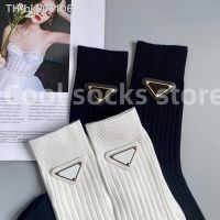 ✧◎ 2023 Triangle Label Socks Brand Designer Sock Europe Letter Embroidery Luxury Socks Cotton Sexy Warm Ankle Socks Long Socks