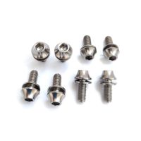 ◄ 2pcs M5x12mm Titanium alloy screw Allen tapered head bolt hex socket bottle cage screws bolts multicolor