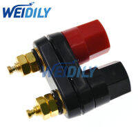 2 คู่คุณภาพสูงสีแดงสีดำ Connector Amplifier Terminal Binding โพสต์กล้วยลำโพงปลั๊กแจ็ค-HGJHJ STORE