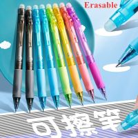 3 Pens/Box Erasable Gel Pens with Eraser 0.5mm Black Blue Ink High Quality Student Press Erasable Pens