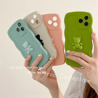 Phone Case เคส Realme C51 C53 NFC ลูกกวาดสีสวยนิ่มลายหมีใหญ่ปกป้องเลนส์ปลอกซิลิโคนคลื่นกันกระแทกฝาครอบด้านหลัง2023