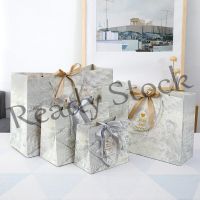 【hot sale】 ❦ B41 Spot Ins Wind Gift Bag Marble Pattern Packaging Bag Fashion Candy Gift Bag Wedding Candy Bag Clothing Store Paper Bag New Year Bag
