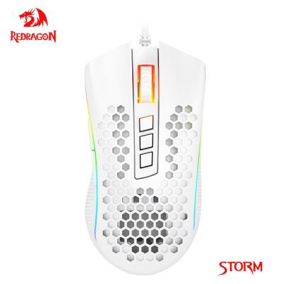 REDRAGON Storm M808 USB wired RGB Gaming Ultralight Honeycomb Mouse 12400 DPI programmable game mice for Computer PC Laptop