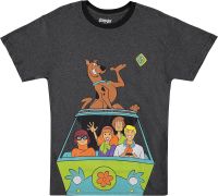 Scooby-Doo Mens Throwback Shirt, Shaggy, Velma Tee - Throwback Classic T-Shirt