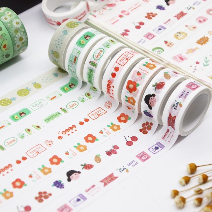 1 cuộn Băng DÍNH GIẤY washi Tape họa tiết dễ thương dùng trang trí album sổ  lưu niệm phong cách Nhật Bản | Lazada.vn