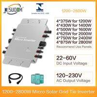 New MPPT Solar Grid Tie Inverter 1200W 1400W 1600W 2000W 2400W 2800W for 4 Circuits Input PV Panels DC22-60V to AC220V110V