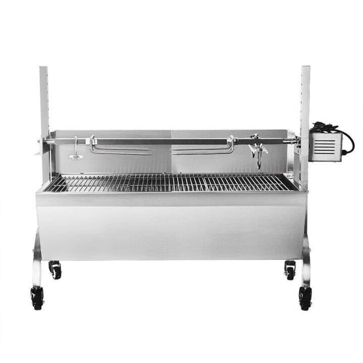 Manual Electric Rotary Barbecue Grill Flip Barbecue Machine Charcoal ...