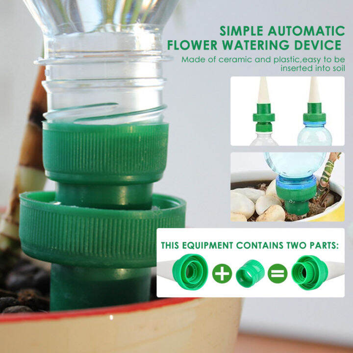 12Pack Plant Waterer For Vacations, Ceramic Watering Spikes For Plastic