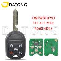 กุญแจรถ Datong World สำหรับ Ford Explorer Flex Taurus FCCID OUCD6000022 315/434 Mhz ชิป4D63ศิลปะอัตโนมัติกุญแจเปล่า