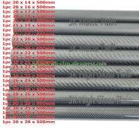 1pcs 3k Carbon Fiber Tubes L X 500MM OD 20mm 21mm 22mm 23mm 24mm 25mm 26mm 27mm 28mm 29mm 30mm Japan with 100% full carbon  Wires Leads Adapters