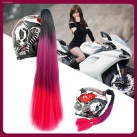 ✉ FASTRIDER Fashion DIY Motorcycle Helmet Braids Diamond Woman Braids Wig For Motorbike Helmets Sucker Decoration Car Styling