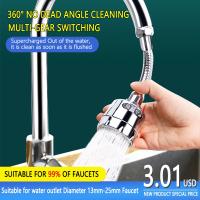 360 Rotate Swivel Faucet Splashproof Sprinkler Head Pressurized Extension Tube Universal Water Saving Device Kitchen Accessories