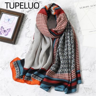 Warm Print Cotton Shawl Scarf For Women Fashion Hijab Warps Female Large Beach Stoles Designer Pashmere Echarpe