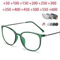 {Paopao glasses} Anti-UV-Reflective Transition Sun PPaopao glassesochromic แว่นตาอ่านหนังสือผู้หญิง Ultra Light TR90กรอบแว่นตา Presbyopia 1.0 2.0ถึง6.0