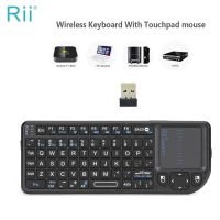 Original Rii X1 2.4GHz Mini Wireless Keyboard English/RU/ES/FR Keyboards with TouchPad for Android TV Box/PC/Laptop