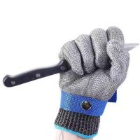 [Fast delivery] Tactical cut-resistant gloves security protection self-defense reinforced outdoor labor protection gloves stab-resistant steel wire special forces