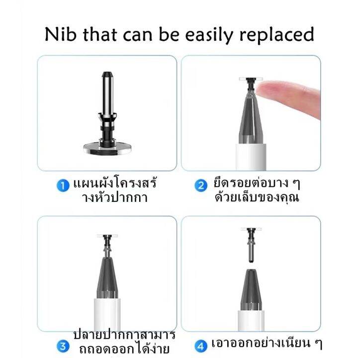 ปากกาไอแพด-สำหรับหน้าจอสัมผัส-for-ipad-และระบบ-ปากกาสไตลัส-สัมผัสหน้าจอ-สำหรับสมาร์ทโฟน-แท็บเล็ต