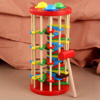 ของเล่น Montessori Konck Ball The Ladder Hand Motor Skill Practice For Toddler Colors Matching Game การศึกษาปฐมวัย