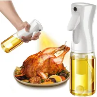 1 Piece Oil Sprayer for Cooking,for Salad Making/Baking/Frying Air Fryer Accessories 200Ml , White