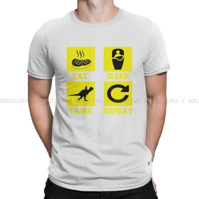 Ark Survival Evolved Game Tshirt For Men Eat Sleep Tame Repeat Humor Summer Sweatshirts T Shirt Novelty New Design Fluffy