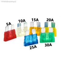 ♨☬♈ 7pcs Medium Size Blade Type Car Fuse Assortment 5/10/15/20/25/30A Standard Blade Fuse Set Auto Car Truck Kit with Clips