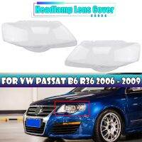 ไฟหน้ารถฝาครอบแบบกันน้ำไฟหน้าฮู้ดเลนส์โคมไฟสำหรับ VW Passat B6 Magotan R36เลนส์ครอบไฟหน้า2006-2011