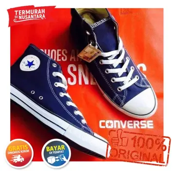 Sepatu converse hotsell navy blue