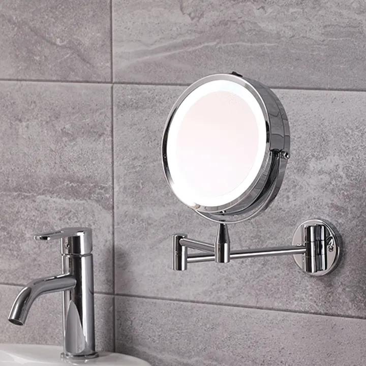 Vanity Mirror Double Sided Wall Mounted, Wall Mounted Vanity Light Mirror