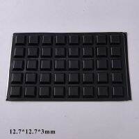 80Pcs 12.7*12.7*3mm SELF ADHESIVE SILICONE RUBBER FEET PADS Trapezoid Home Silica Gel Door Stoppers Wall Protection Safety Decorative Door Stops