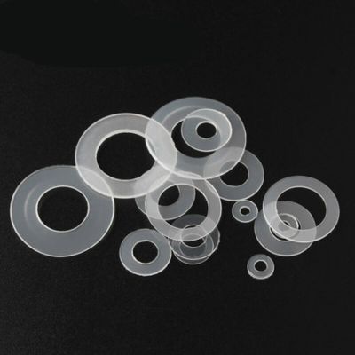 100/200/400pcs White Nylon Flat Washer M5x10x0.5mm Plane Spacer Insulation Gasket Ring For Screw Bolt Nails  Screws Fasteners