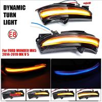 สำหรับ FORD MONDEO MK5 2014 2015 2016 2017 2018 2019 MK V 5 Dynamic ไฟ LED กระพริบแสดงสถานะกระจกด้านข้างทวนสัญญาณไฟเลี้ยว Eqtz5f