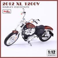 Maisto 1:12 Harley-Davidson 2012 Xl 1200V เจ็ดสิบสองโมเดลมอเตอร์ไซค์อัลลอยจำลองของสะสมรถของเล่น