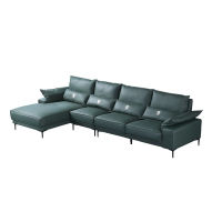 GAZZSI Italian minimalist leather sofa living room simple modern size villa high-end corner sofa chair