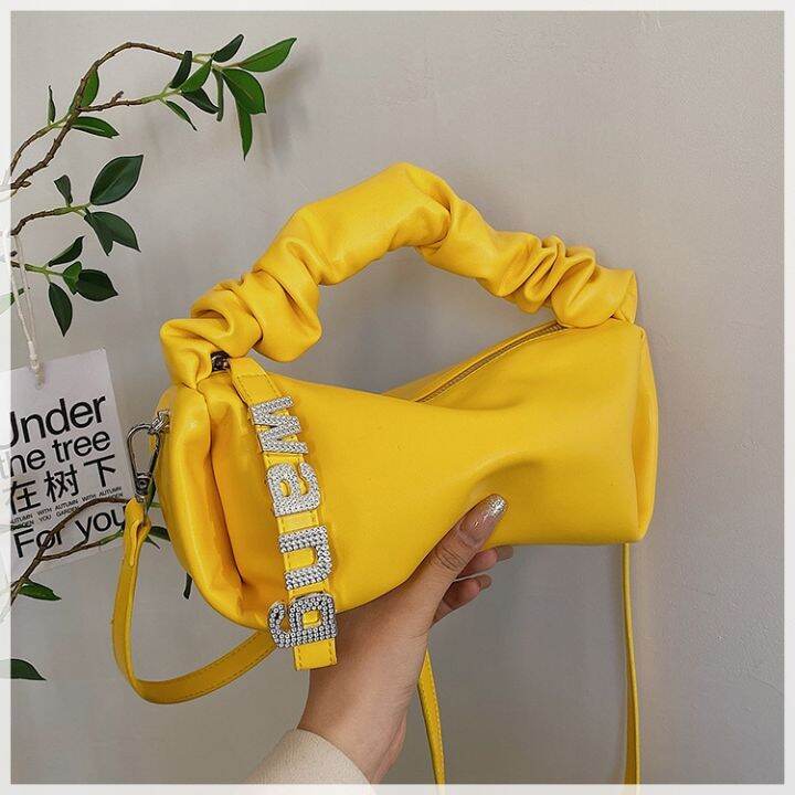 the-female-new-spring-and-summer-2022-letters-of-ladle-diamond-hand-bag-brim-fold-candy-color-contracted-inclined-shoulder-bag