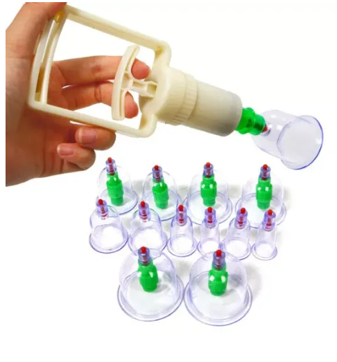 Xjsshop Ventosa Vacuum Apparatus Therapy Relax Massagers Newest 12pcs Cans Cups Chinese Vacuum