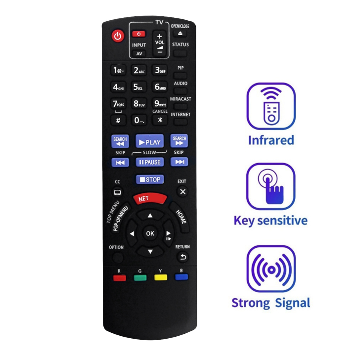 remote-control-remote-control-parts-n2qayb000953-for-panasonic-bluray-disc-player-ir6-dmp-bdt360-dmp-bdt361-dmp-bdt460-dmp-bdt460ps