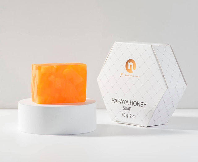 papaya-honey-สบู่น้ำผึ้งมะละกอ-แพคเกจใหม่-สบู่มะละกอน้ำผึ้งหน้าใส-แพคเกจใหม่-n-prema-papaya-soap