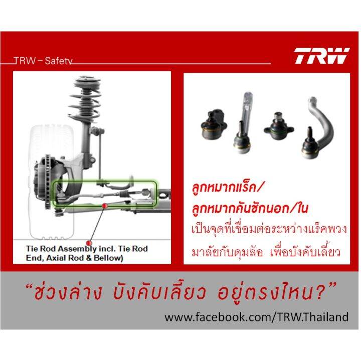 trw-ลูกหมากแร็ค-ไม้ตีกลอง-ford-ranger-ฟอร์ด-เรนเจอร์-t6-mazda-bt50-pro-บีที50-โปร-4x2-4x4-ปี-2012-2017-oem