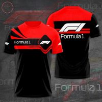 รถแข่ง F1โพลีเอสเตอร์เสื้อยืดพิมพ์ลาย3D แบบ S-5XL