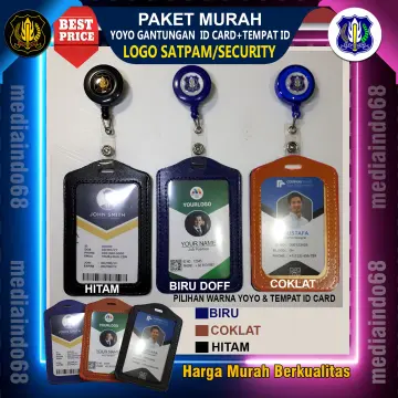 ID Card Yoyo Satpam Security Pancasila Gantungan ID Card Holder Satpam  Background Hitam /5pcs