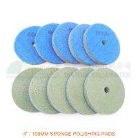 DIATOOL DIATOOL 10pcs/pk 100MM Sponge Diamond Polishing Pads For Soft Stone Marble Artificial Stone Terrazzo Grit 6000 Dia 100MM