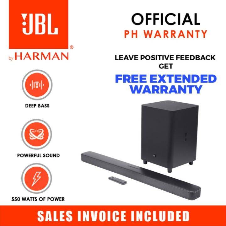 【COD】 JBL Bar 5.1 Surround Soundbar With MultiBeam Sound Technology