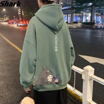 Funny Shark Patchwork Hoodies Man Women Autumn Kawaii Sweatshirt