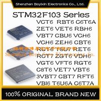 STM32F103RCT6 STM32F103R8T6 STM32F103RBT6 STM32F103RDT6 STM32F103V8T6 STM32F103VBT6 STM32F103VET6 Stm32F103ZET6 ชิป Em Estoque