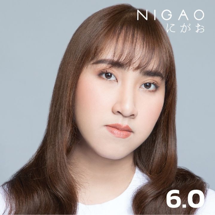 พร้อมส่ง-nigao-hair-color-6-0-สีบลอนด์เข้ม-นิกาโอะ-สีพาสเทส-ครีมเปลี่ยนสีผม-สีย้อมผม-ย้อมผม-ไม่มีแอมโมเนีย-ไร้กลิ่นฉุน