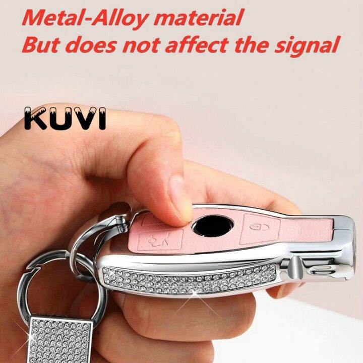 diamond-zinc-alloy-leather-car-key-bag-case-cover-key-holder-for-mercedes-benz-w203-w210-w211-w124-w202-w204-amg-accessories