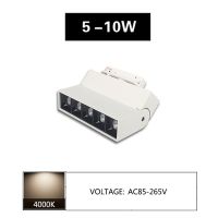 10W รางไฟสปอตไลท์หรี่แสงได้ไฟติดผนัง AC85-265V โคมไฟ LED สำหรับเสื้อผ้ารองเท้าร้านค้าในร่มบ้านแสง